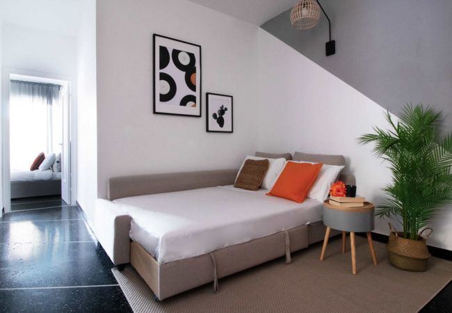 Divano letto Appartamento SAPORE DI SORI Solo Affitti Brevi Appartamento a Sori - Appartamento SAPORE DI SORI-Affitti Brevi Italia