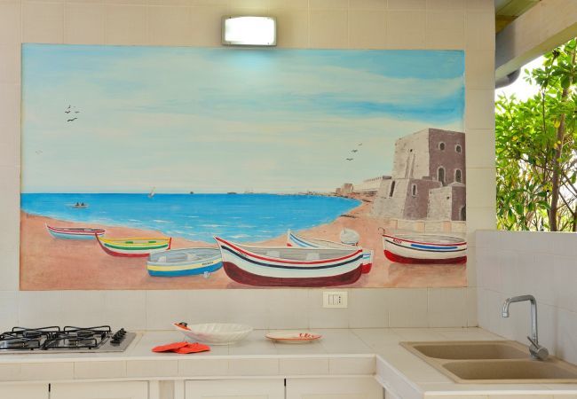 cucina esterna VILLA RELAX & COMFORT  Affitti Brevi Italia Villa a Pozzallo - VILLA RELAX & COMFORT - Affitti Brevi Italia