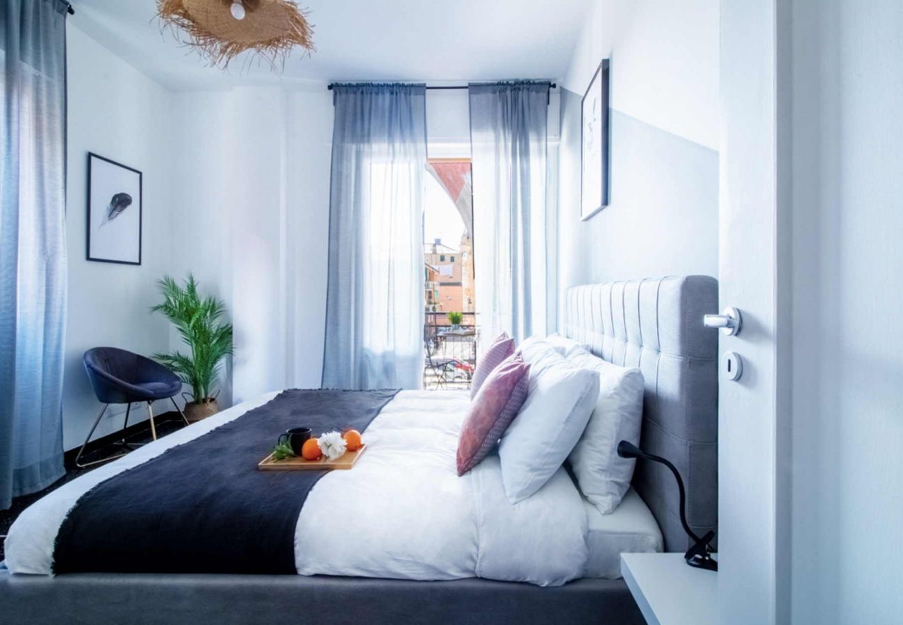 Camera da letto Appartamento SAPORE DI SORI Solo Affitti Brevi Appartamento a Sori - Appartamento SAPORE DI SORI-Affitti Brevi Italia