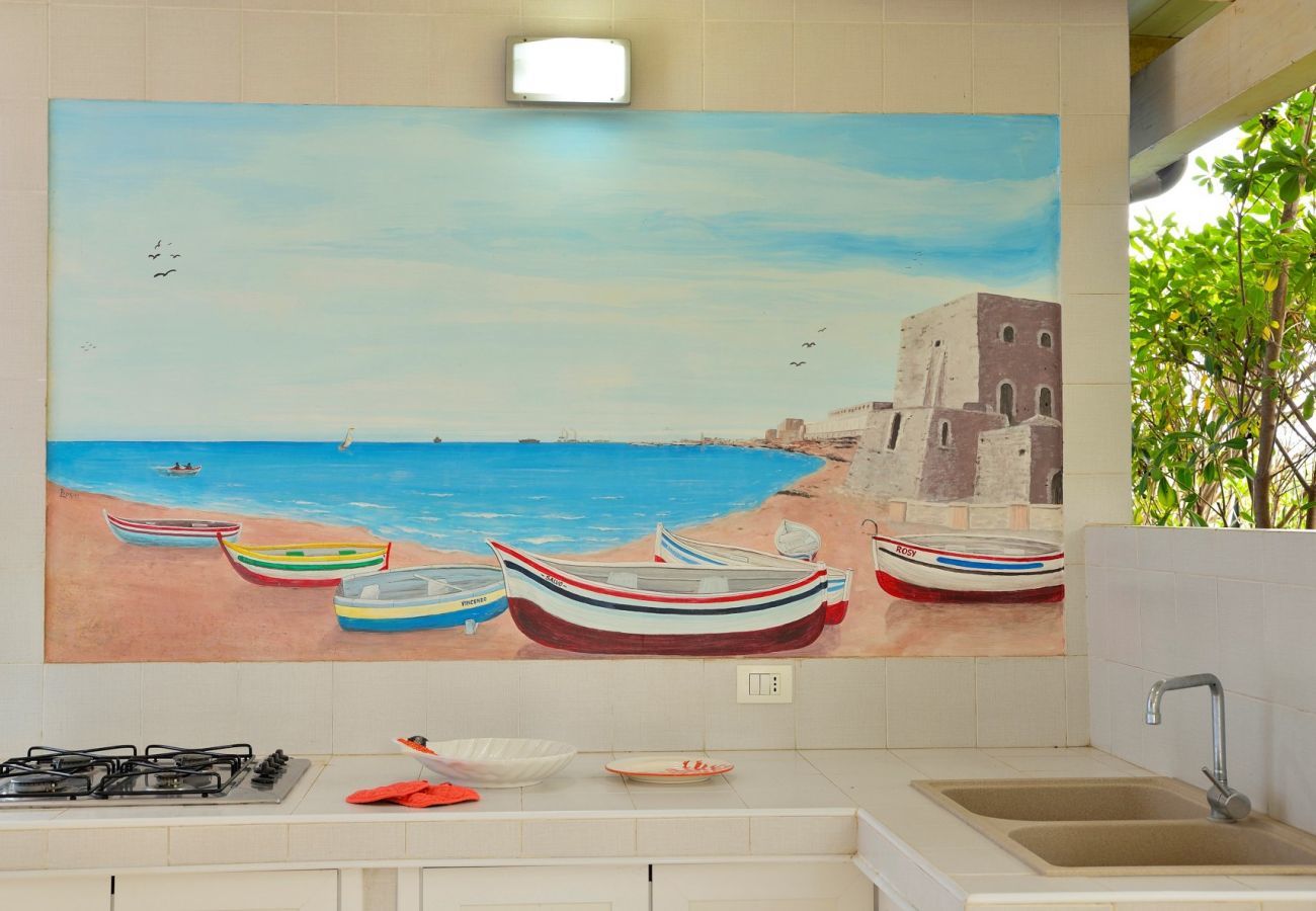 cucina esterna VILLA RELAX & COMFORT  Affitti Brevi Italia Villa a Pozzallo - VILLA RELAX & COMFORT - Affitti Brevi Italia
