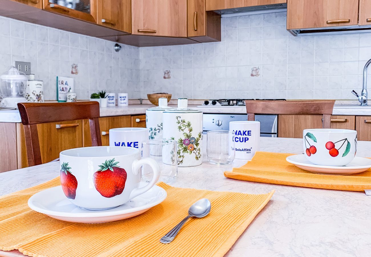 Sala da pranzo Appartamento La Casa Rossa Solo Affitti Brevi Appartamento a Rimini - Appartamento La Casa Rossa - Affitti Brevi Italia