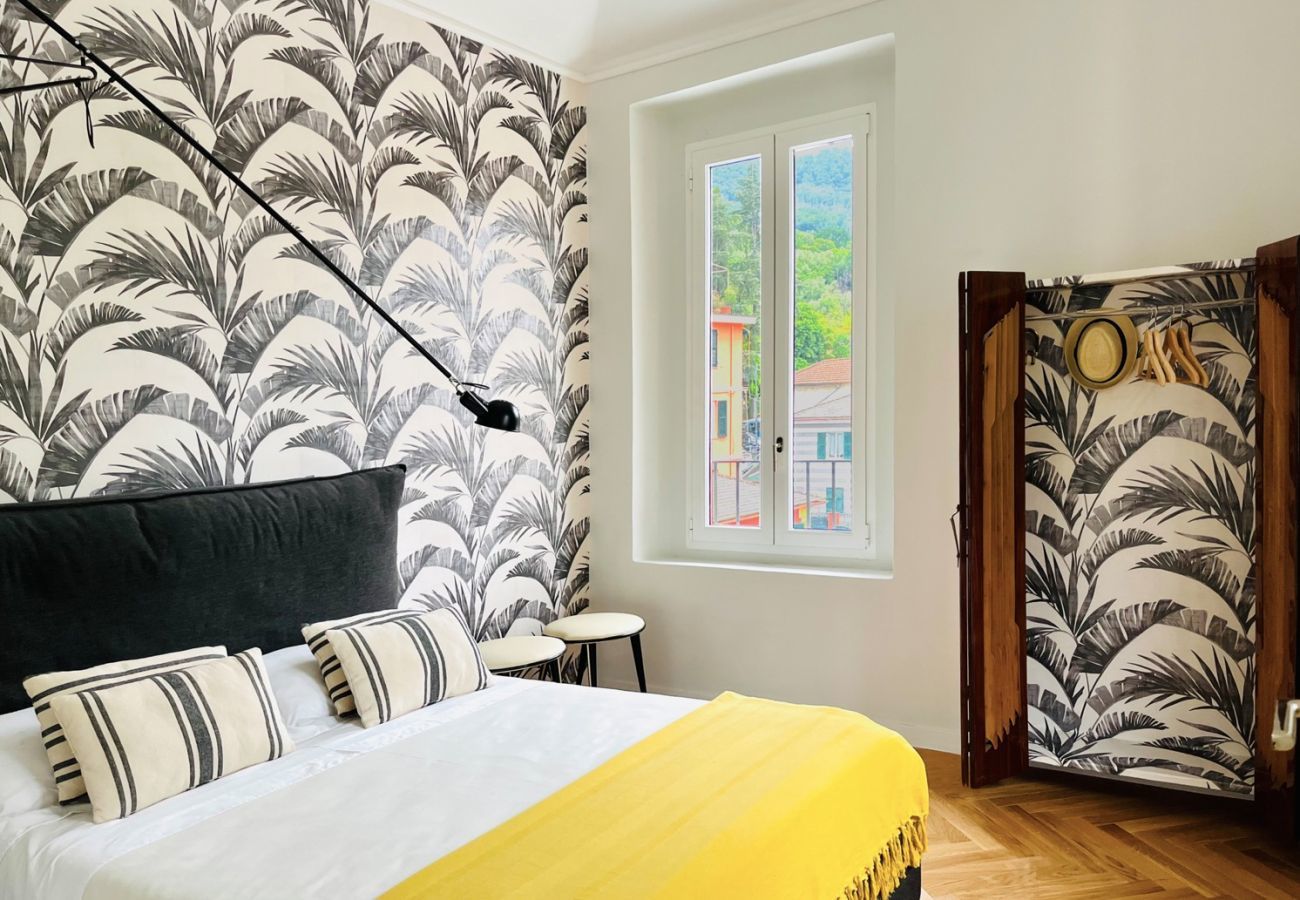 Camera con letto alla francese HAVANA APARTMENT Affitti Brevi Italia Appartamento a Santa Margherita Ligure - Appartamento HAVANA APARTMENT-Affitti Brevi Italia