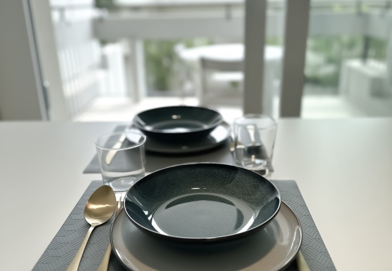 Tavolo da pranzo Appartamento Central Park Affitti Brevi Italia Appartamento a Rimini - Appartamento Central Park - Affitti Brevi Italia