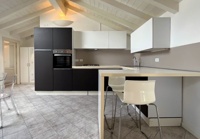 Spacious and bright kitchen with a modern design Bright