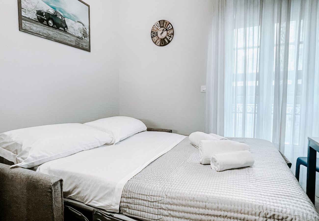 Double sofa bed in the living room Double sofa bed in the living room