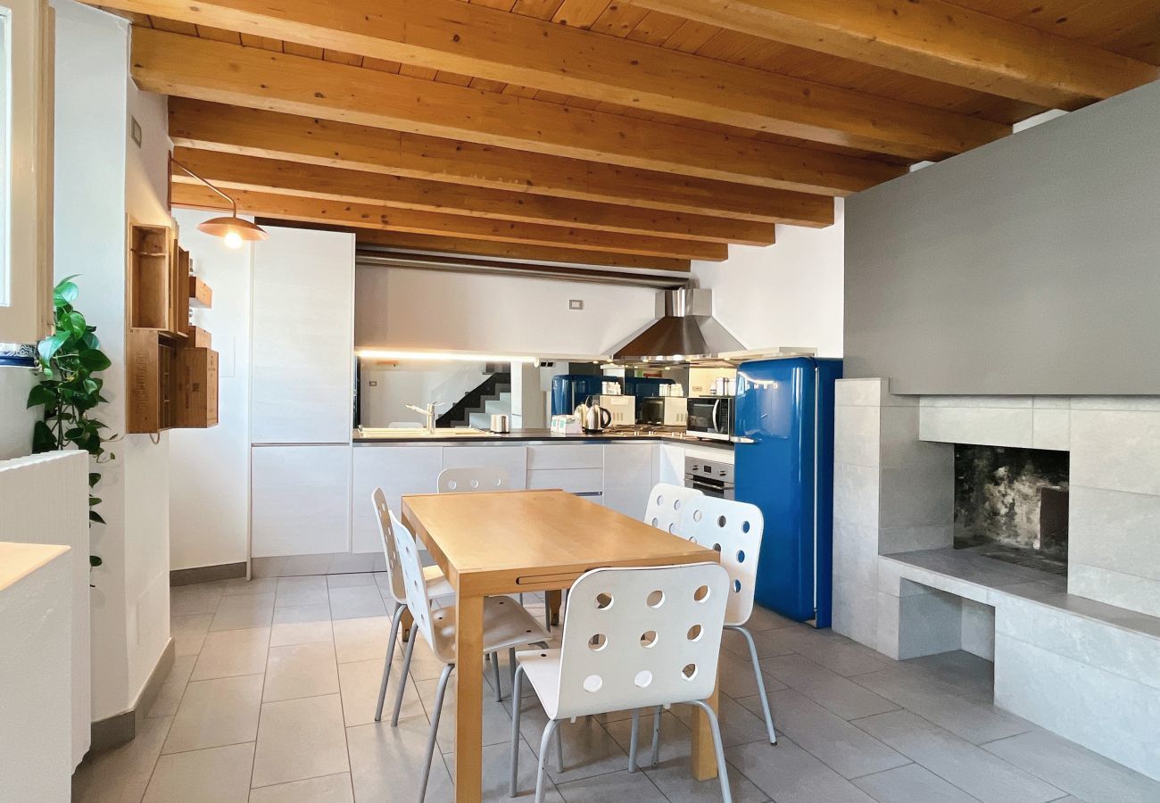 Bright kitchen equipped with dining table Bright and spacious kitchen tastefully furnished